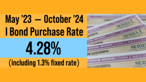 I Bond Purchase Rate 4.28% May '23 - October '24